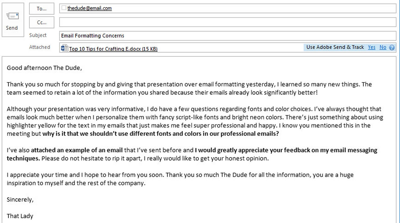 it jobs resume and email tips