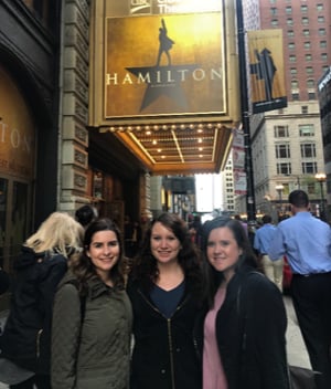 Cosette Bergin Recruiting Specialist V-Soft Consulting Chicago Seeing Hamilton Broadway