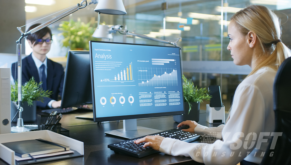 Data analyst analyzing stats to plot anomaly in the business and operations data