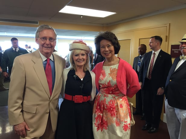 Derby with Mr and Mrs. Mitch McConnell