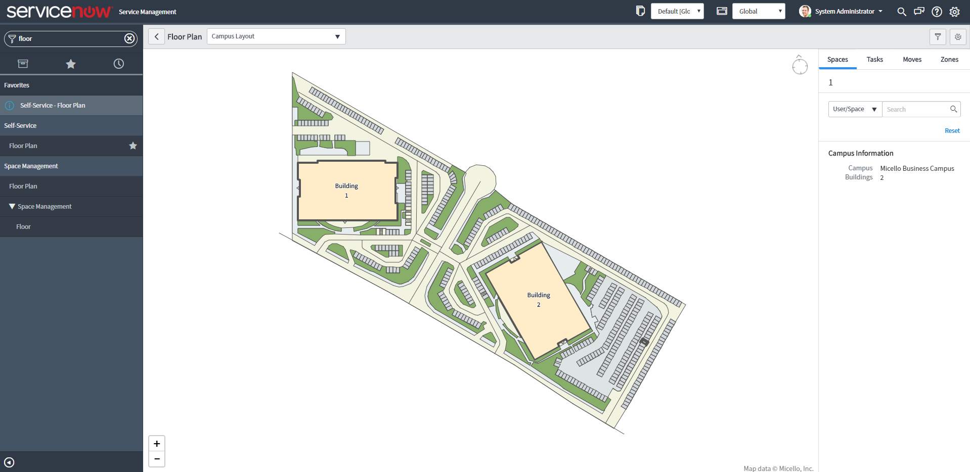 Interactive and Overall Facility Site Maps by the Now Platform
