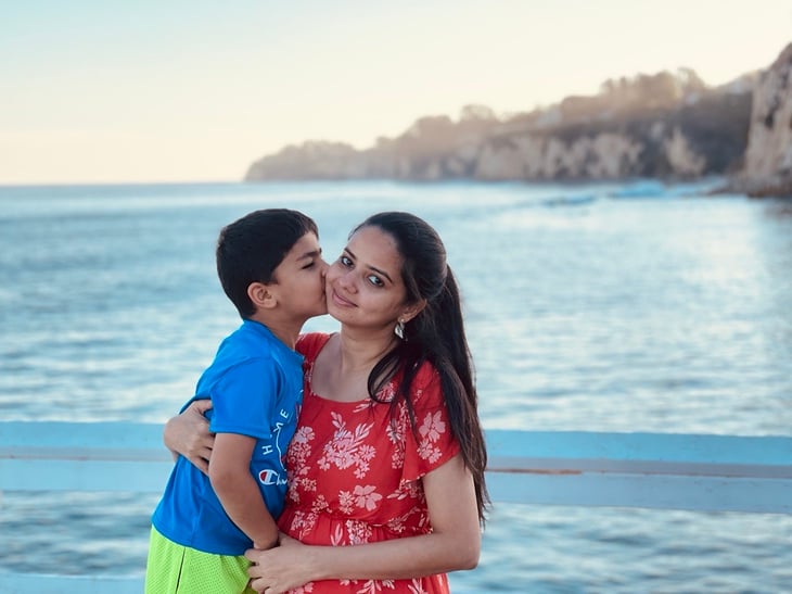 Anisa Hussain, Account Manager V-Soft Consulting with her kids