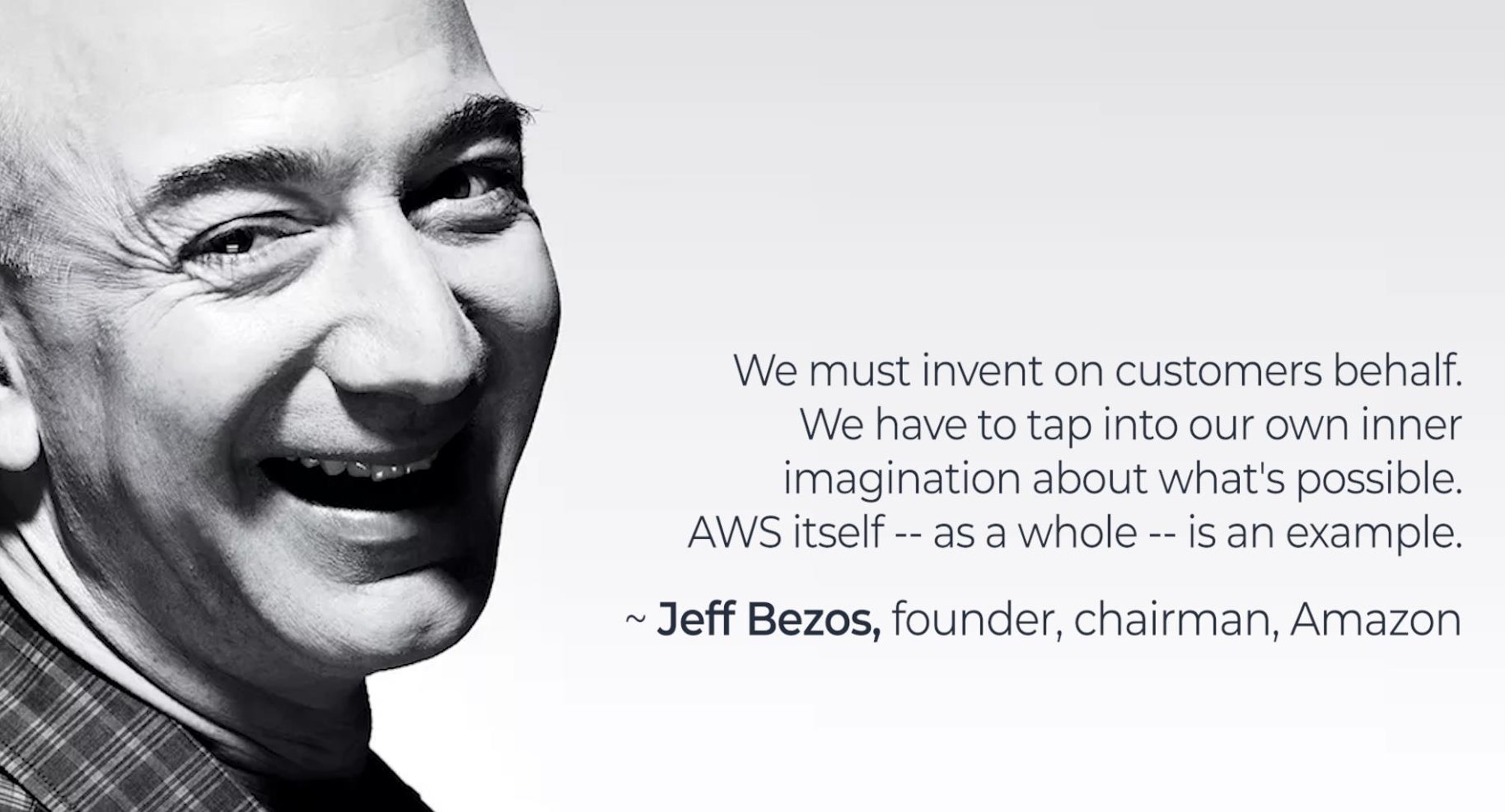 Jeff Bezos on AWS Customer Service Solutions