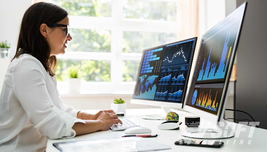 RPA developer working on data efficiency