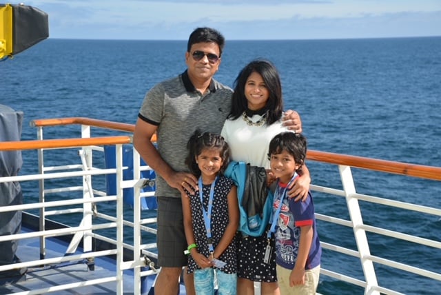 CTO Sanjay Kommera V-Soft Consulting  with Family