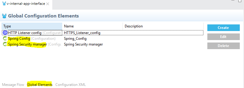 Spring Configuration in MuleSoft
