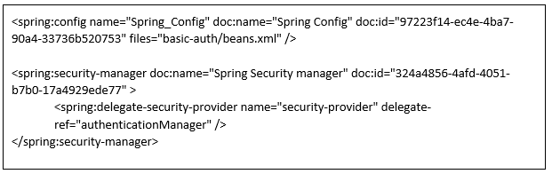 MuleSoft Spring Security Manager