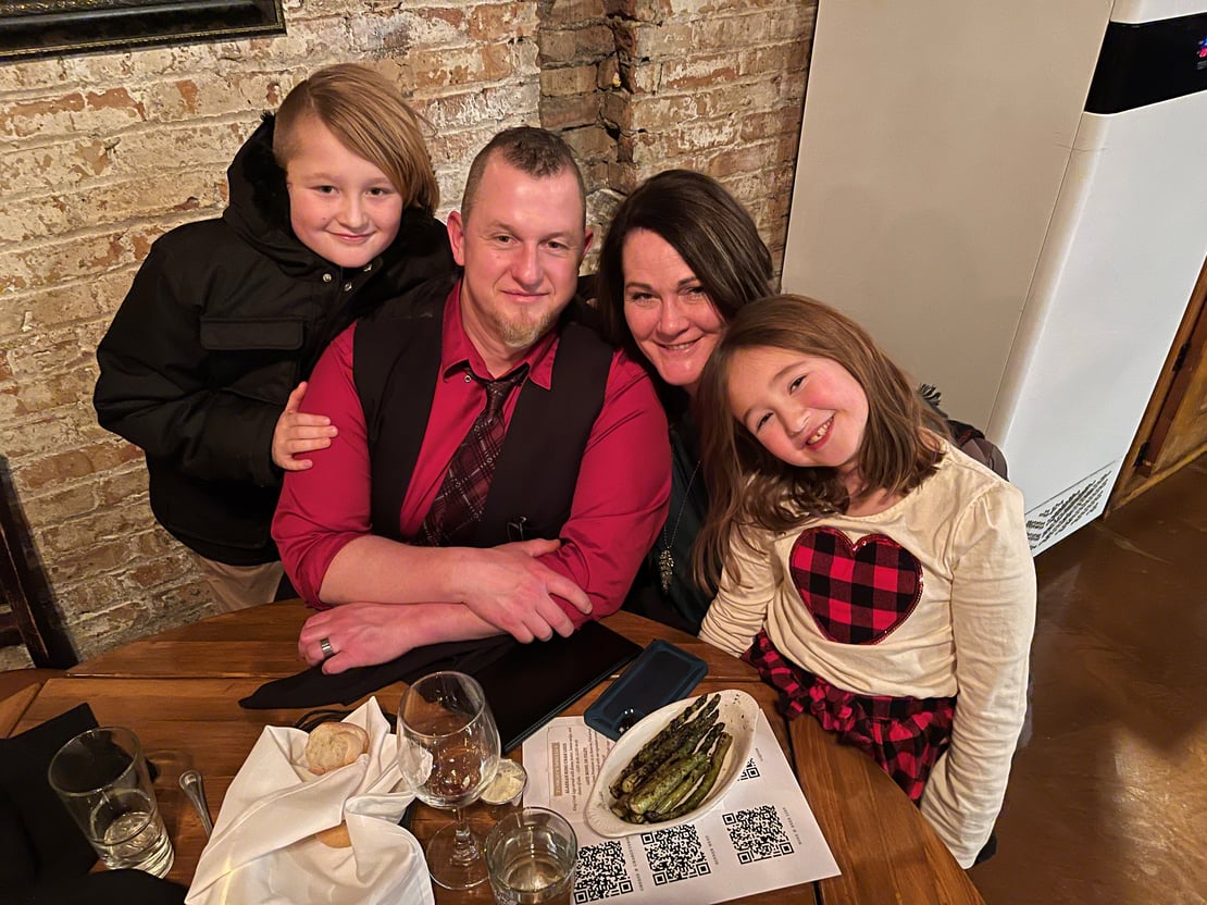 Tricia Barbier, Channel Partner Manager with her family