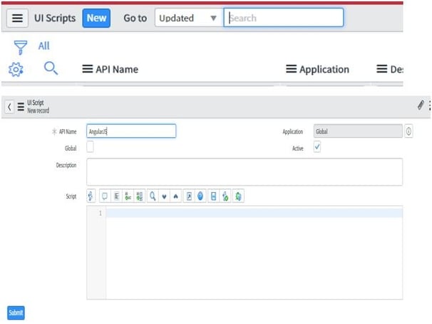 Create UI Script in ServiceNow