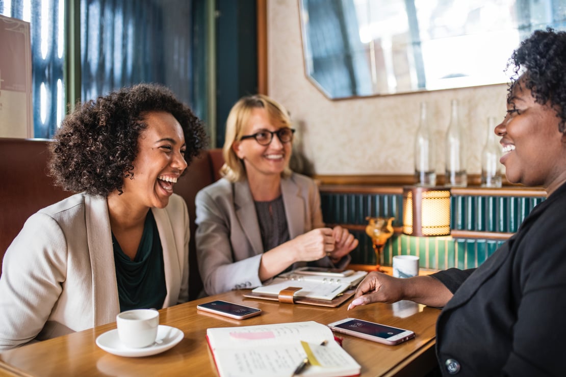 an hr portal needs to be more for these women sitting around a casual table