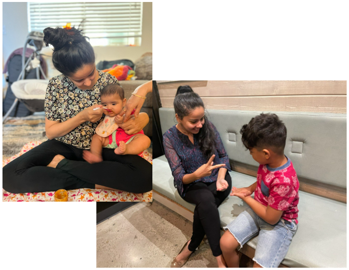 Anisa Hussain, Account Manager V-Soft Consulting with kids