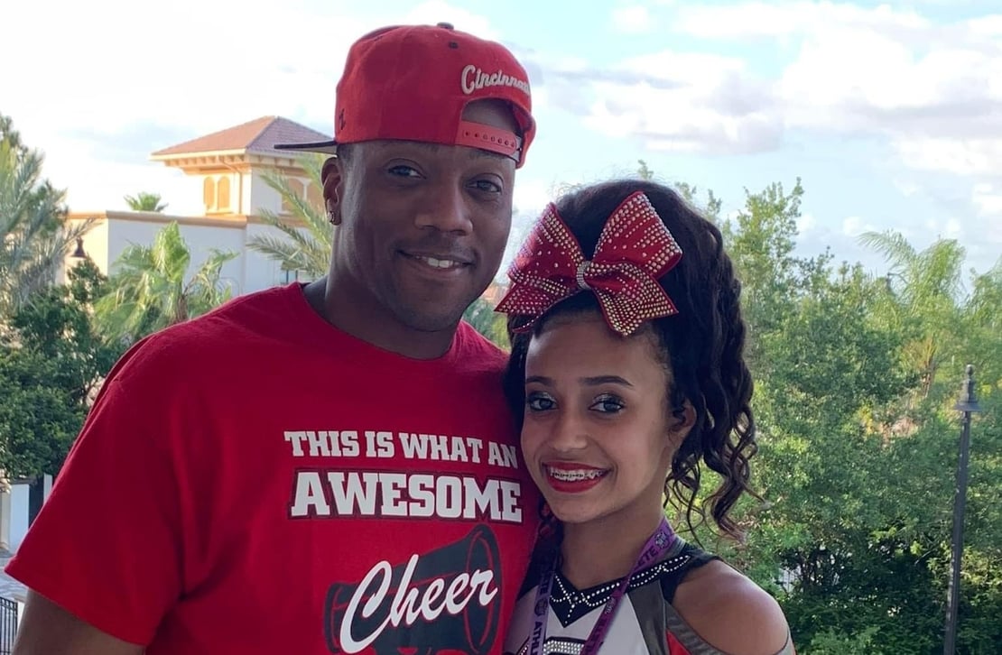 Dominic Ross, V-Soft's Global Recruiting Director, with his daughter in Louisville Kentucky