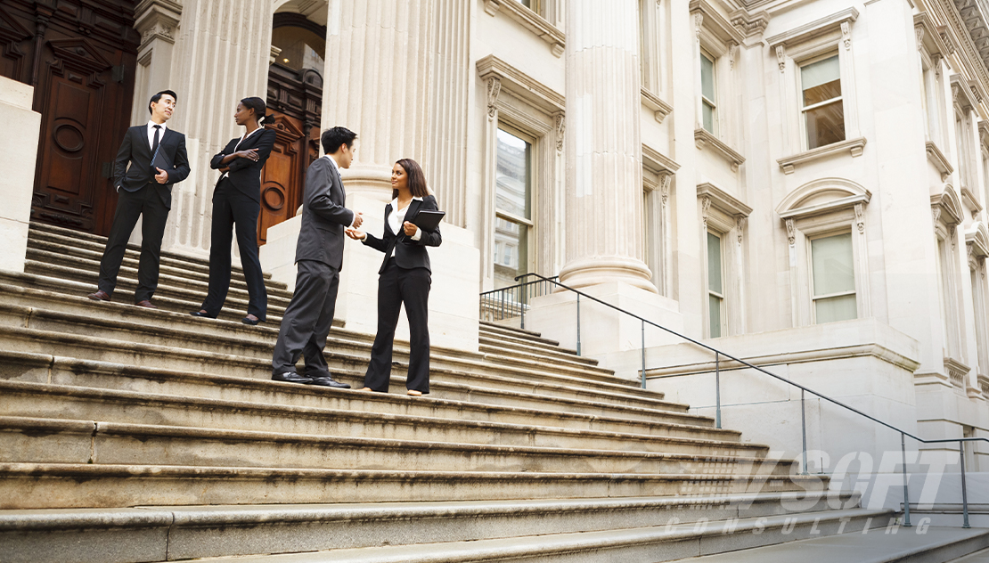 Government Worker Discussing