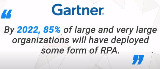 Large organizations are deploying RPA at a fast rate