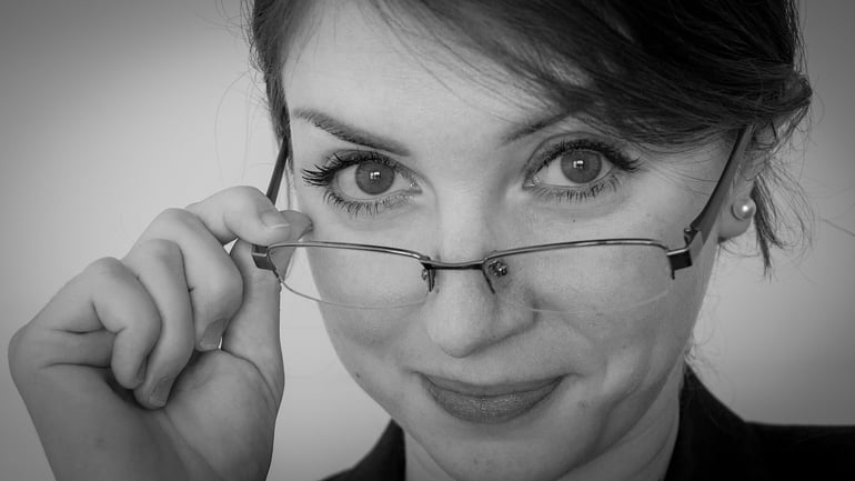 it jobs advice with woman and her glasses