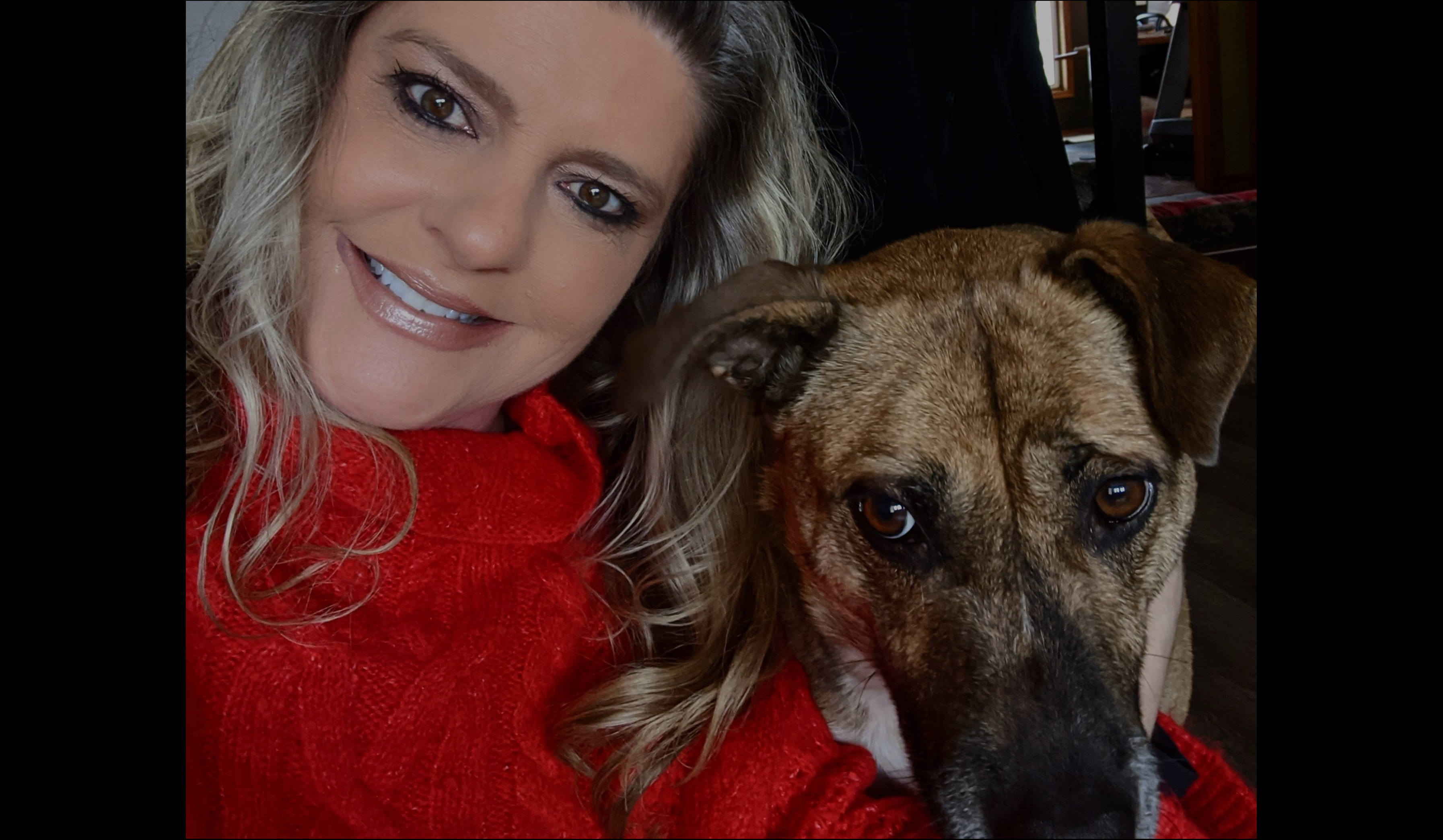 Audrey Sabatini, Business Development Manager at V-Soft Consulting with her dog.