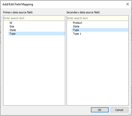 Figure: How to add data blend feature using different data sources
