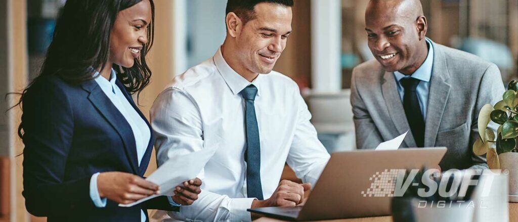 Happy Employees in Workplace