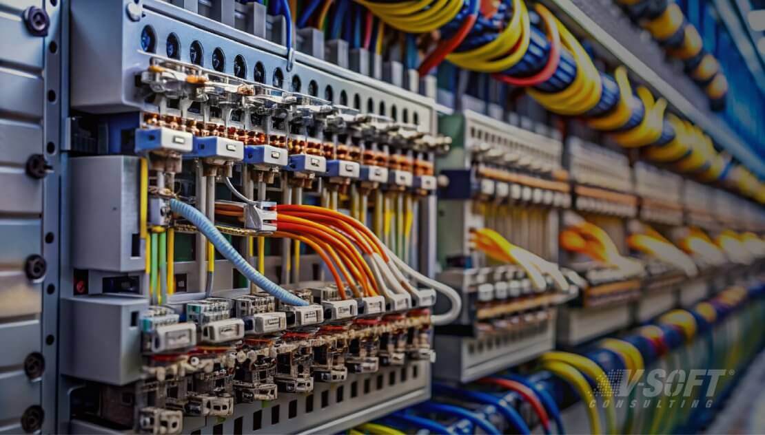 Low voltage network cabling installation services from V-Soft